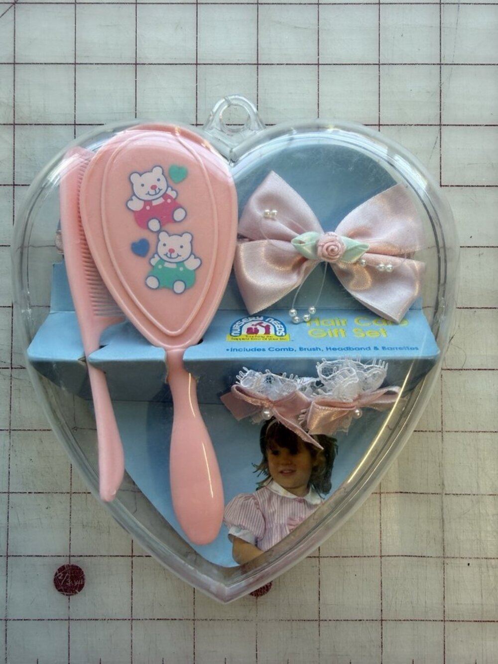 Nursery Needs Baby Hair Care Gift Set Pink Baby Infant Toddler Vintage Sanitoy